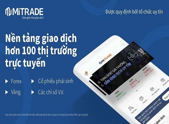 Các sản phẩm giao dịch được cung cấp tại sàn Mitrade