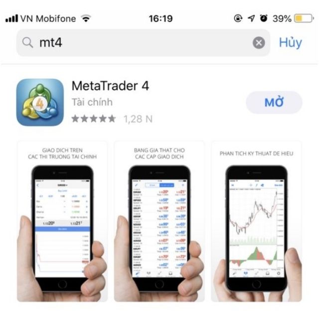 Hướng dẫn sử dụng Metatrader 4 trên điện thoại iPhone