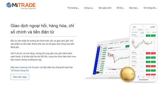 Mitrade cung cấp nền tảng riêng biệt dành cho trader