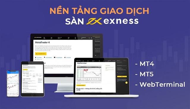 Nền tảng MT5 do Exness cung cấp với đa dạng sản phẩm giao dịch