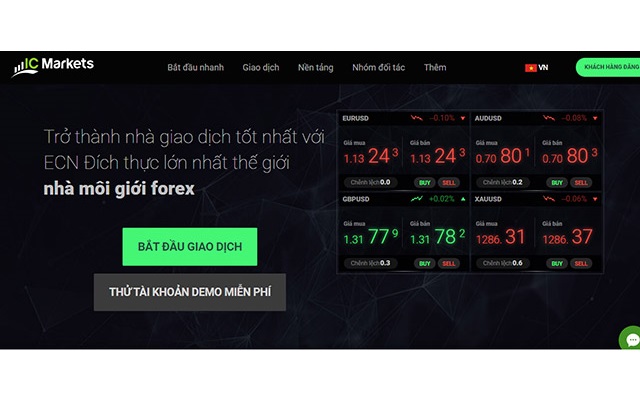 Mở tài khoản giao dịch hoặc tài khoản demo Forex